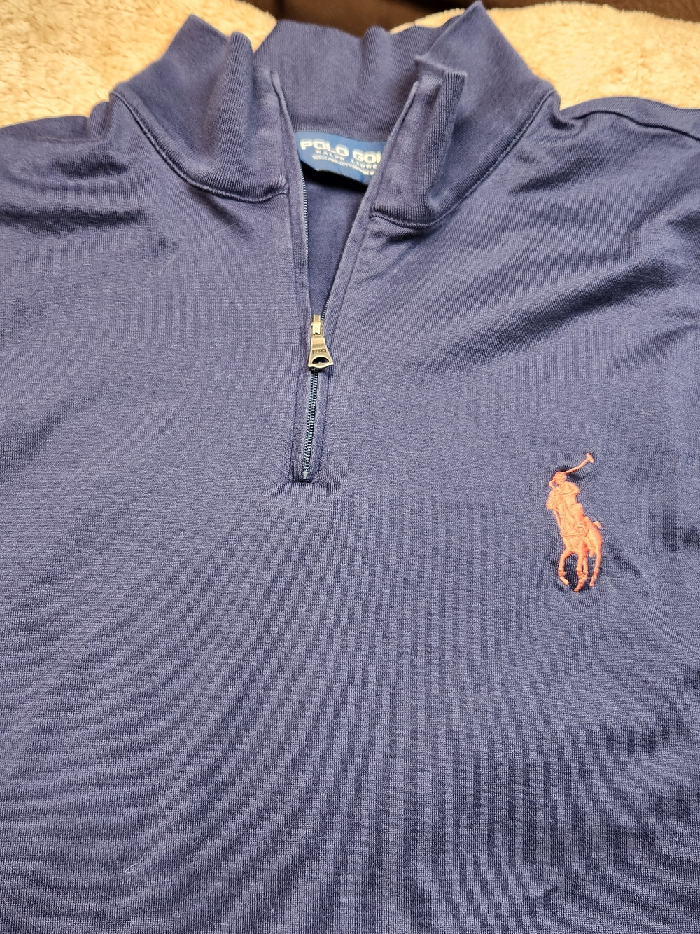 Ralph Lauren Navy Polo Golf Label Tee 100 Percent Pima Cotton XL